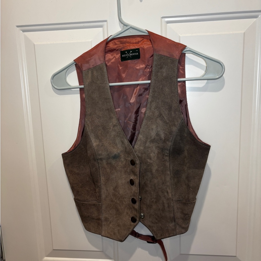 Vintage Reed Hunter Leather Vest